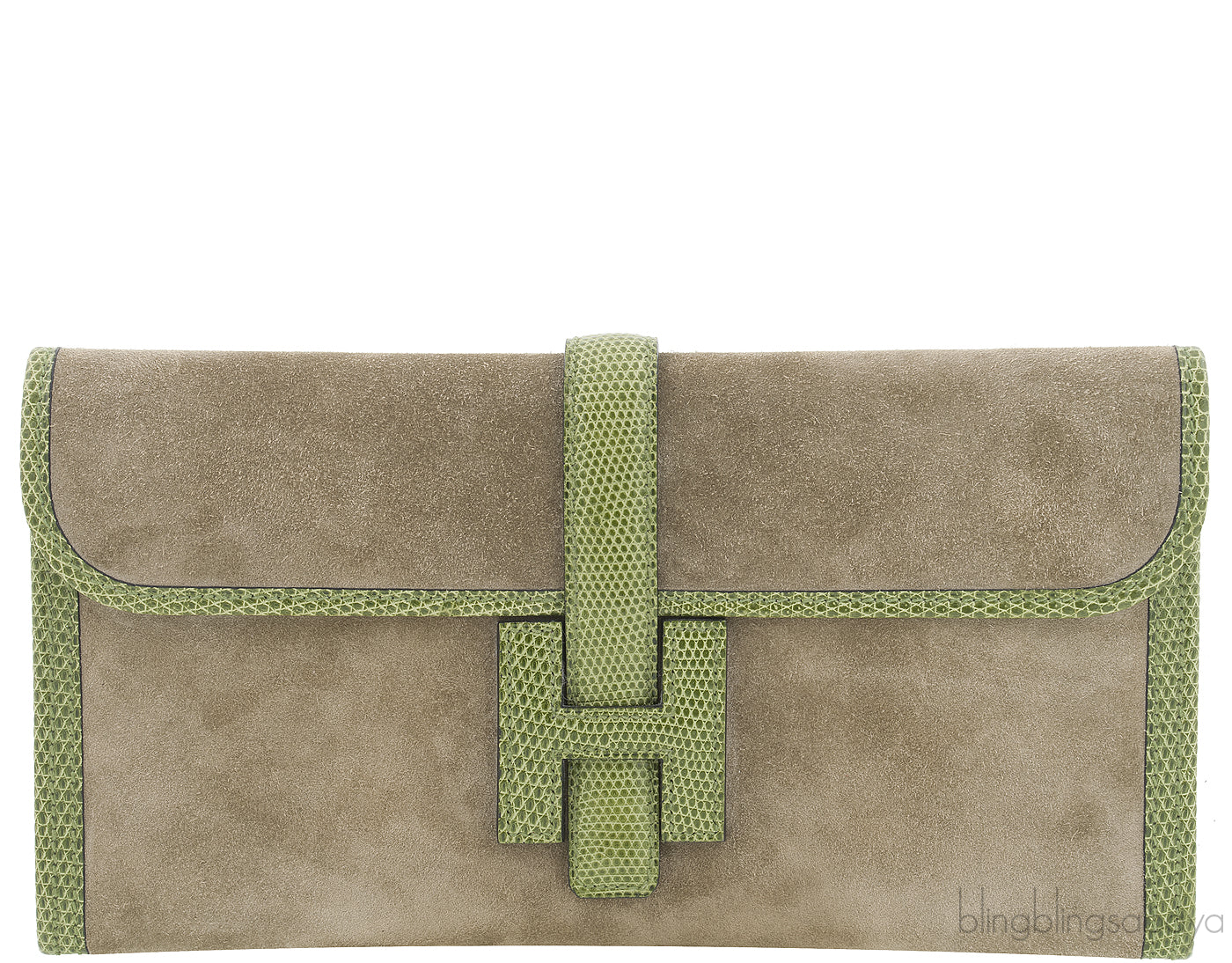 Jige Elan Clutch Suede / Lizard