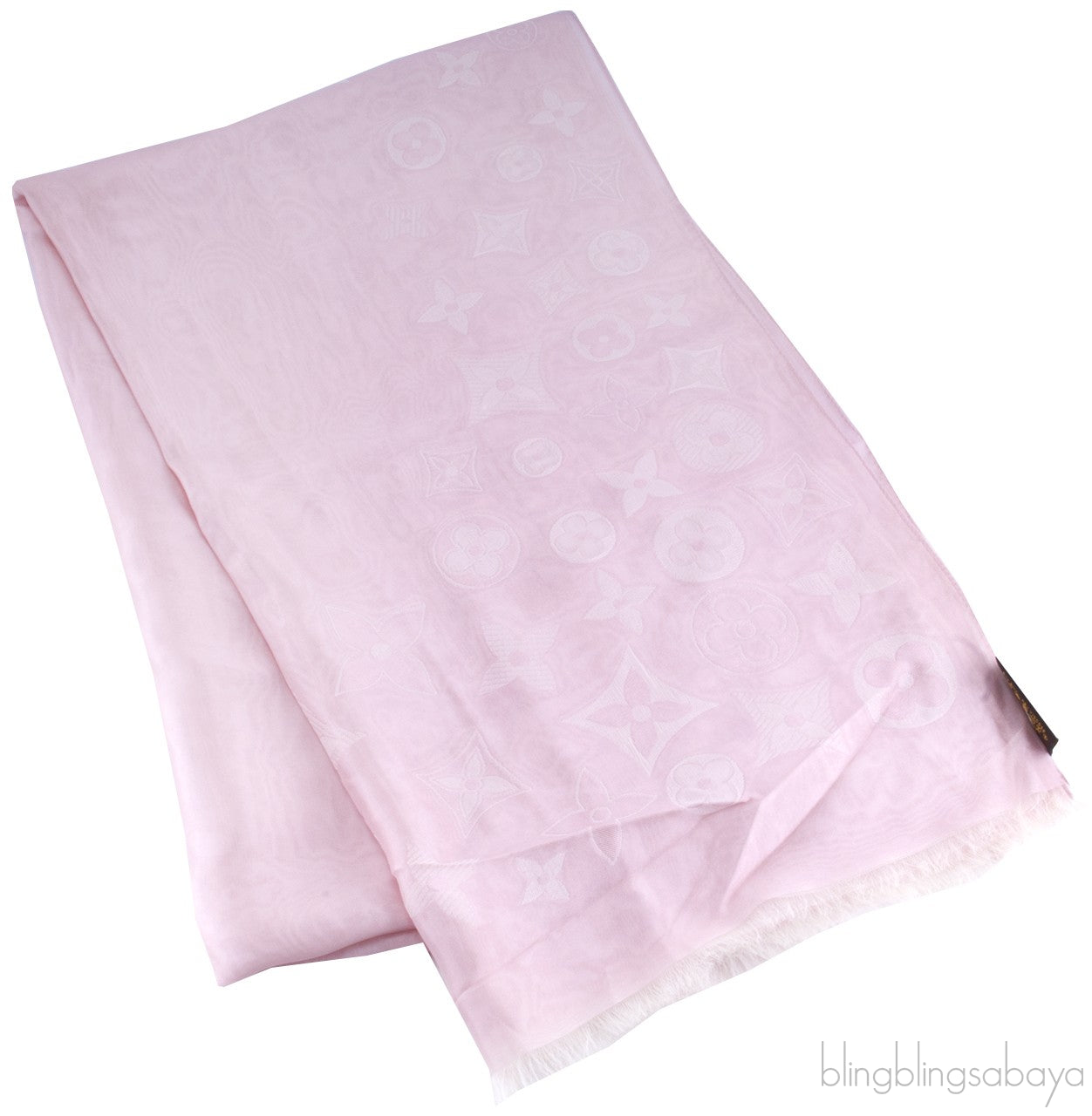 Bi-color Reversible Monogram Scarf