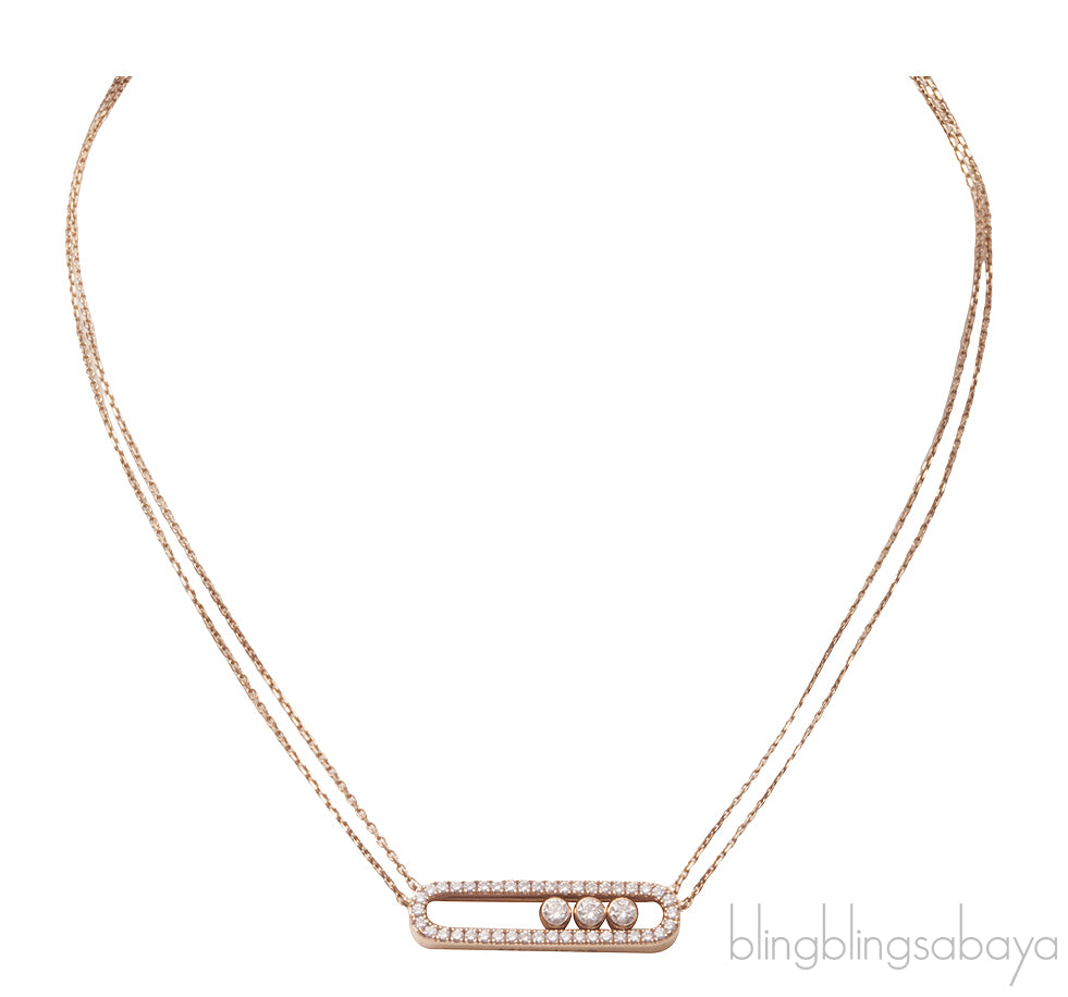 Classic Pave Diamond Necklace