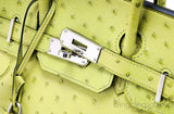Birkin 30 Ostrich Vert Anis