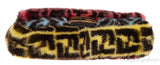 Baguette FF Zucca Multicolor Mink Fur Bag