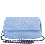 Light Blue Intrecciato Mini Bag*
