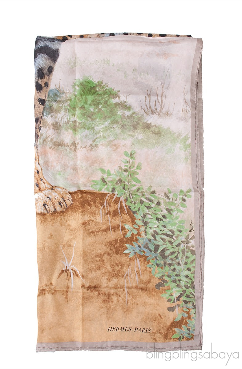 Acinonyx Jubatus wash scarf 140