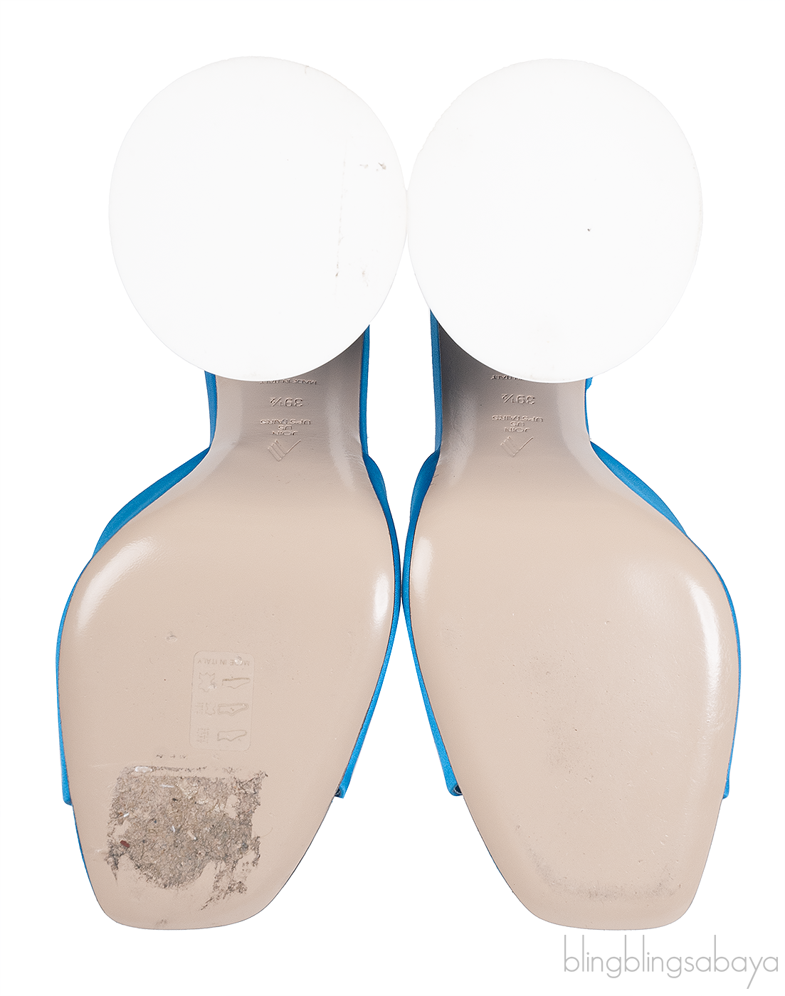 Attico Blue Luz Mule Sandals
