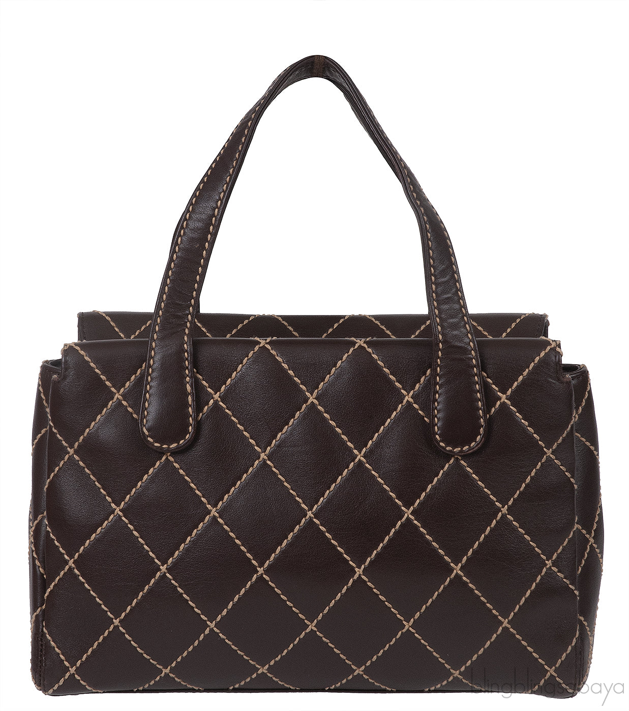 Chanel Wild Stitch CC Coffee Brown Handbag
