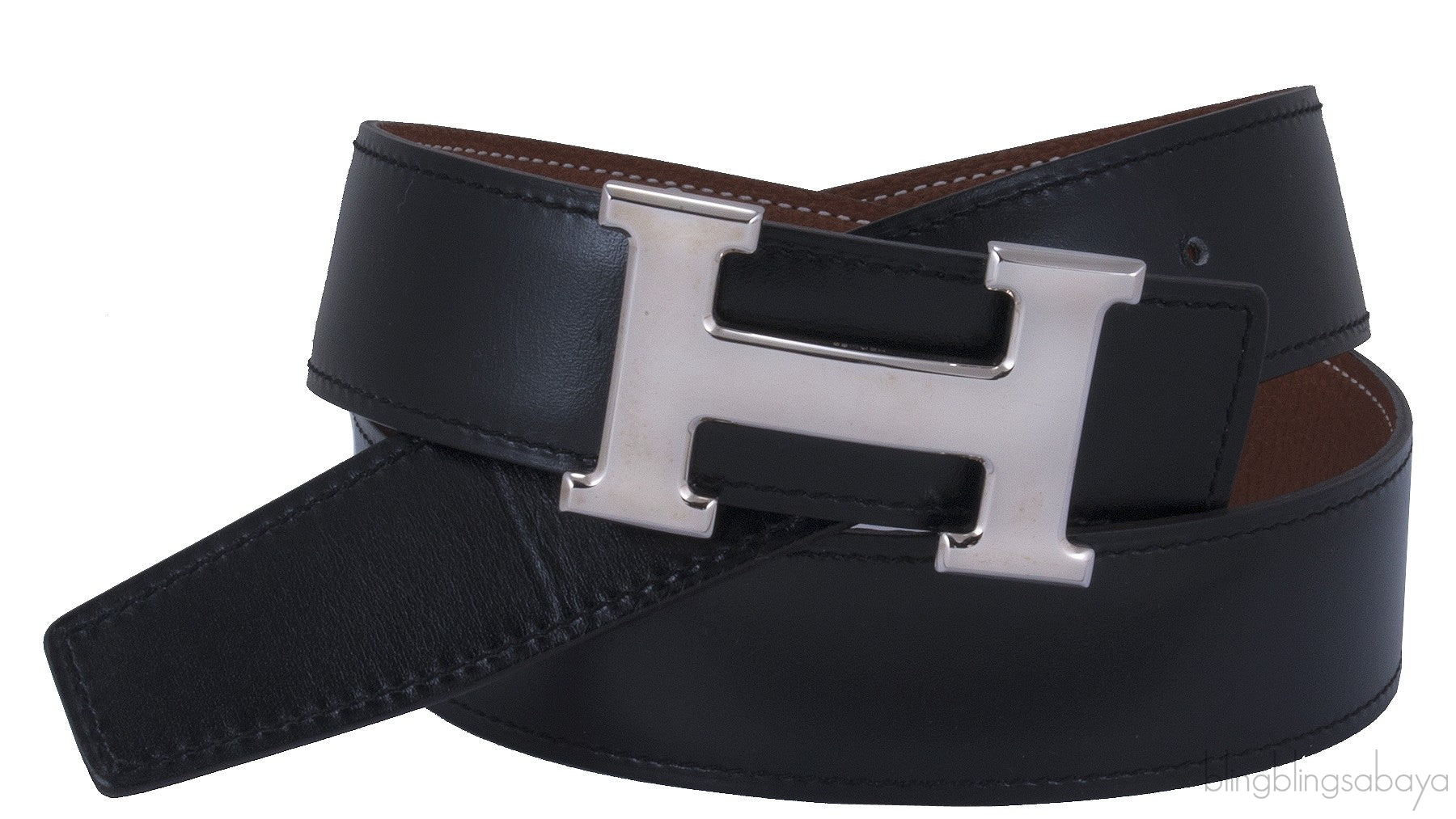 \"H\" Belt Gold / Black