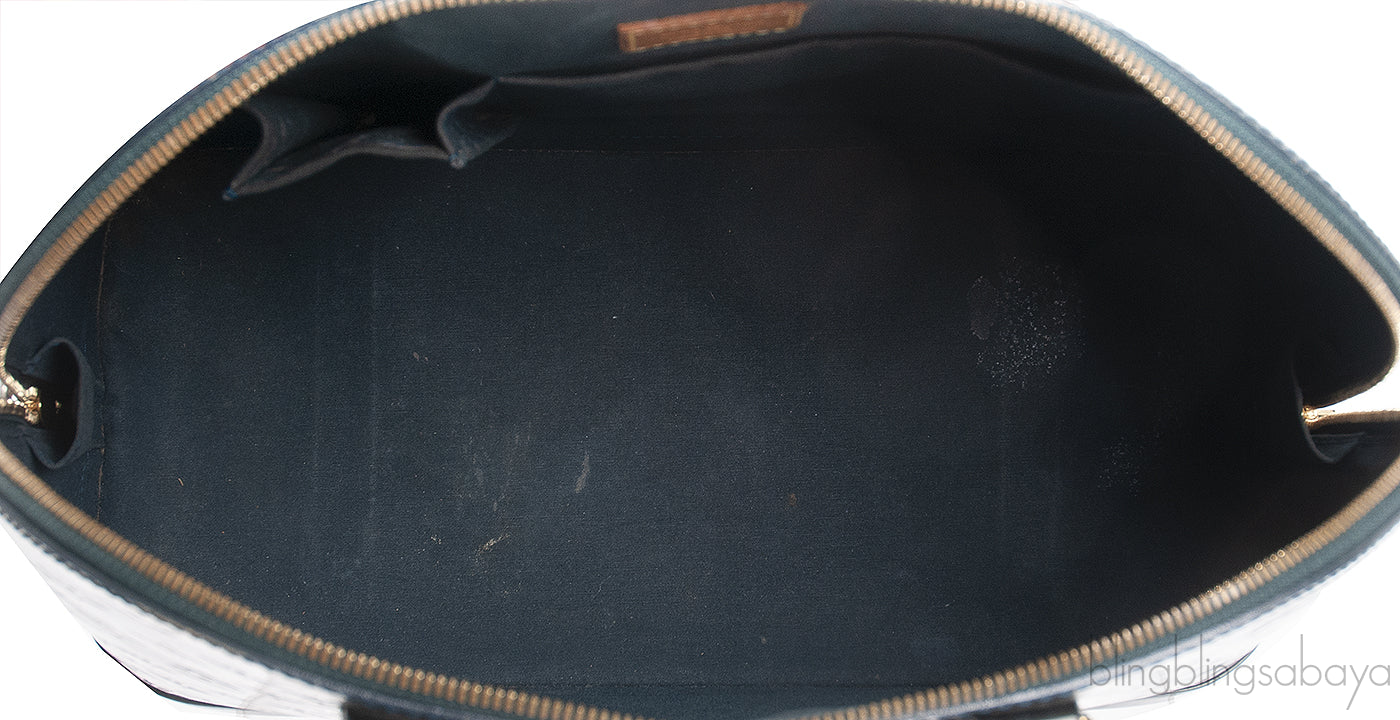 Louis Vuitton Alma Monogram Vernis Dark Green GM