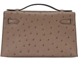 Kelly Pochette Etoupe Ostrich PHW
