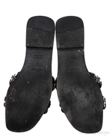 Hermes Oran Black \"Clou de Selle\" Sandals