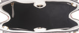 Burberry White & Checkered Banner Top Handle Bag