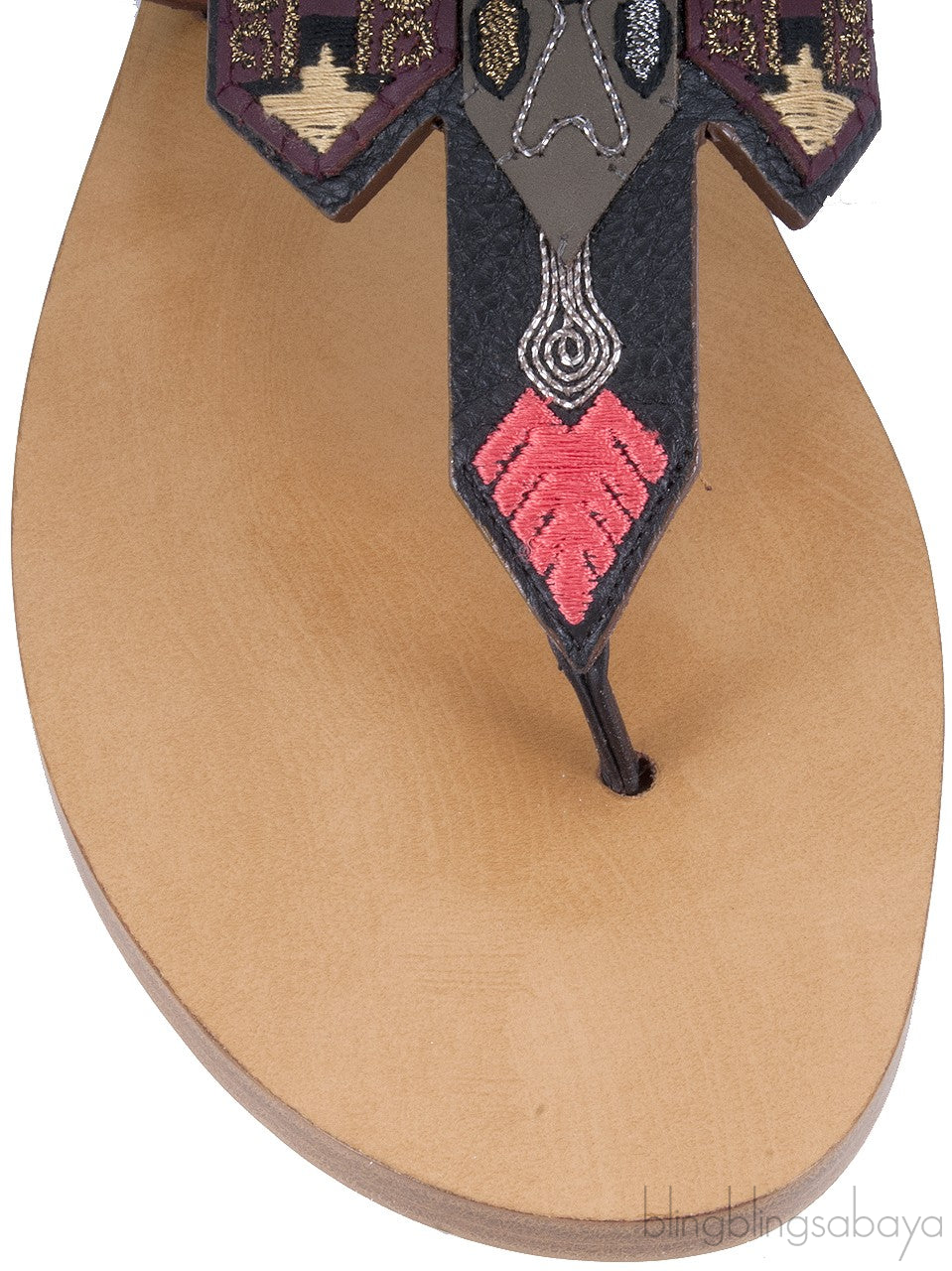 Multi-color Slip On Sandals