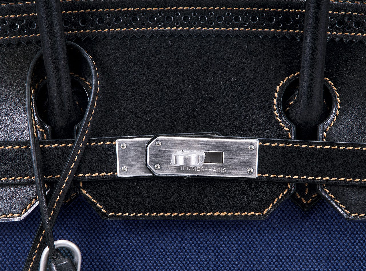 Birkin 35 Denim Ghillies Ltd. Edition