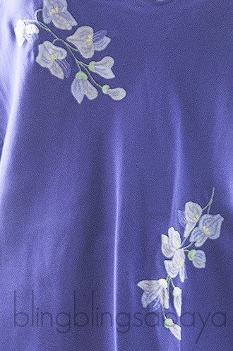 Violet Floral Applique Camisole