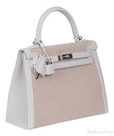 Kelly 25 New White Swift Ecru Beige Toile H PHW