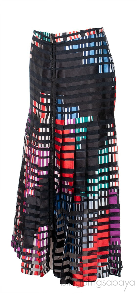 Multicolor Fendi Pleated Skirt