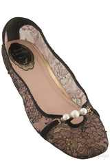 Black Lace Ballet Flat