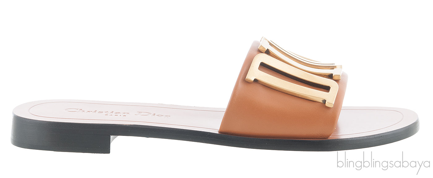 Diorevolution Tan Leather Mule