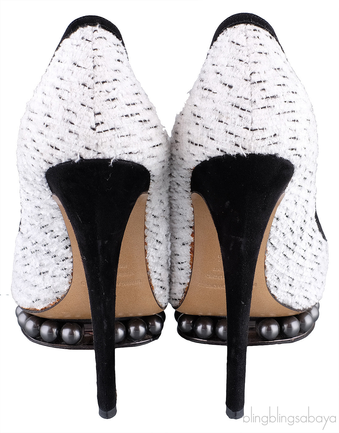 Tweed Pearl Platform Pump