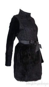 Black Pelle Leather Coat