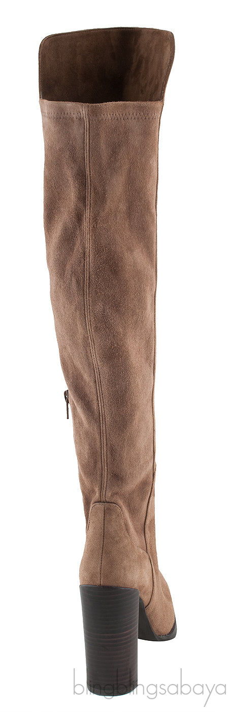 Brown Suede Leather Boots
