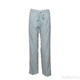 Light Green Pomy Crepe Pants