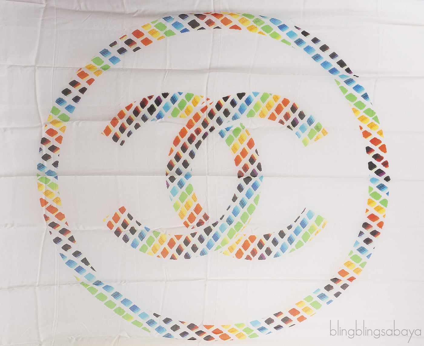 Chanel Multi-color CC XL Shawl