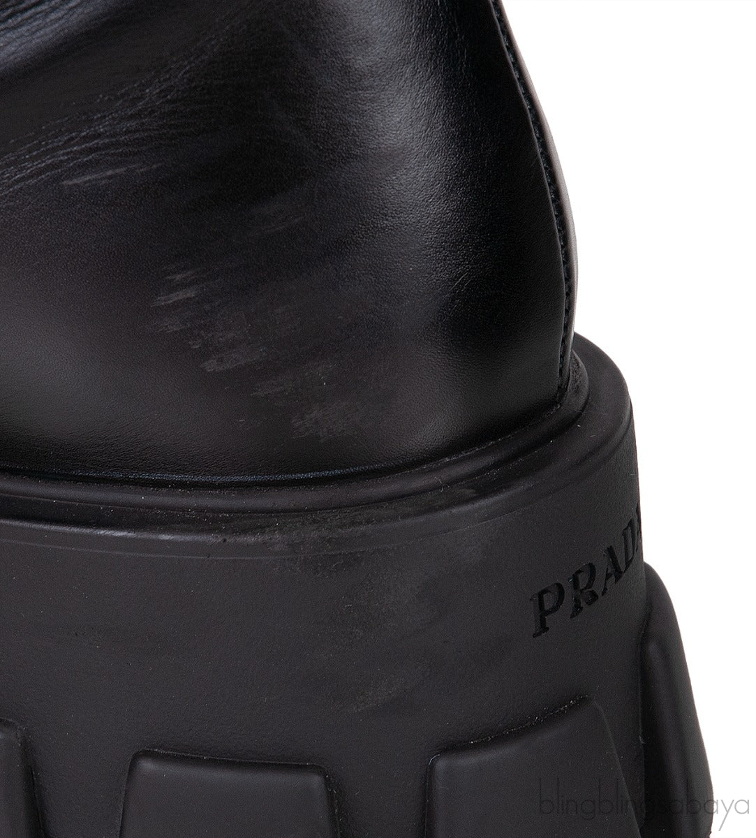 Black Monolith Leather Boots