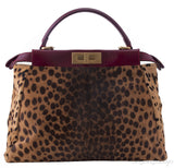 Leopard Spotted Calf Hair Peek-a-boo