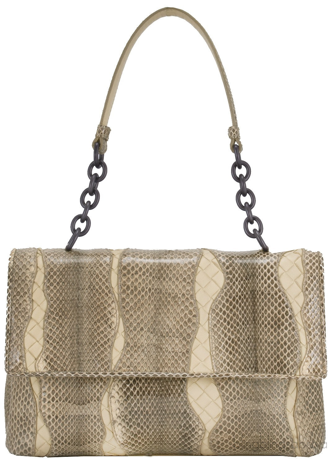 Snakeskin Intrecciato Shoulder Bag*