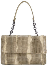 Snakeskin Intrecciato Shoulder Bag*