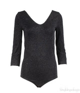 Wolford Black Metallic Bodysuit & Maxi Skirt