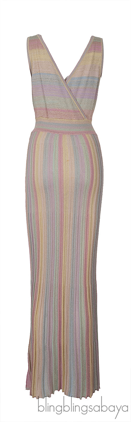 Mylene Striped Knit Maxi Dress