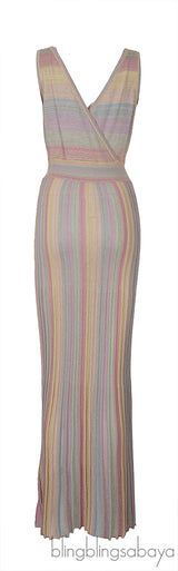 Mylene Striped Knit Maxi Dress