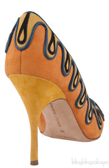 Multicolor Caritas Suede Heels
