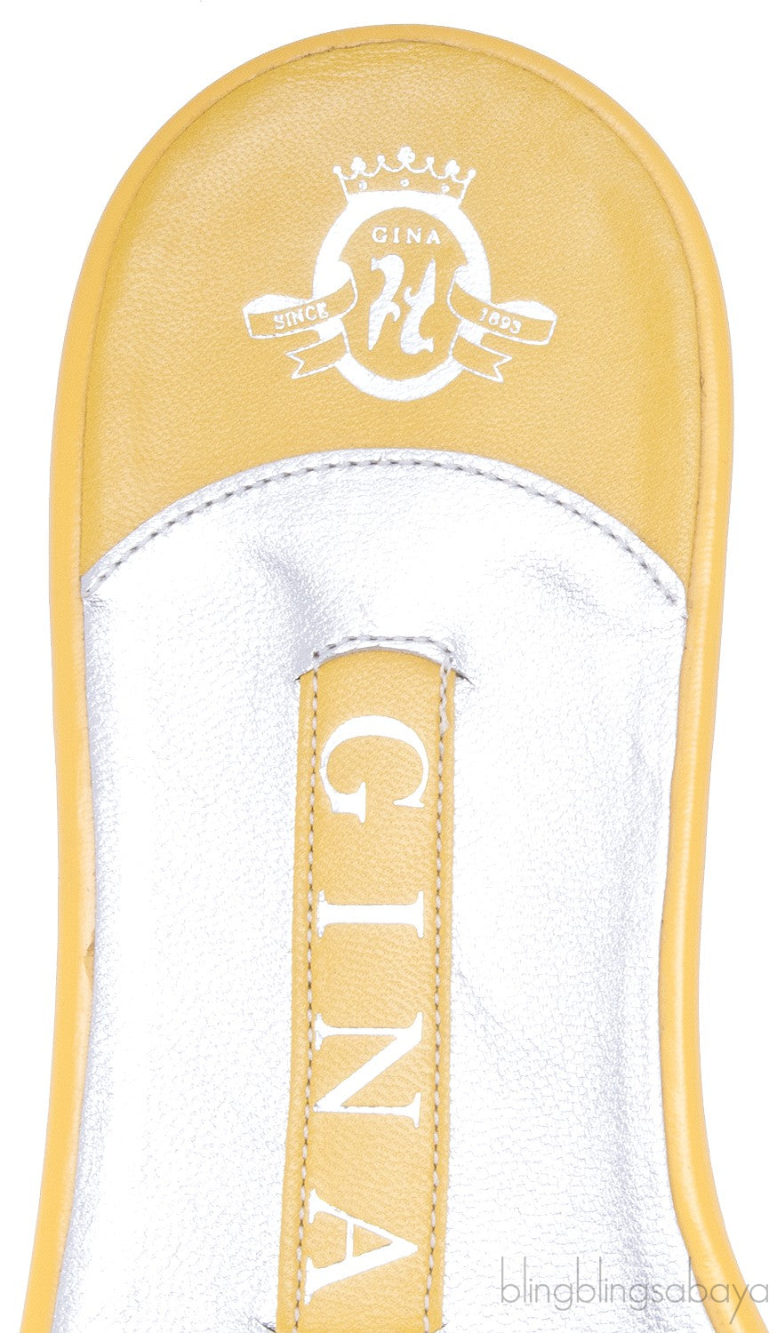 Yellow Crystal Slip-on Flat