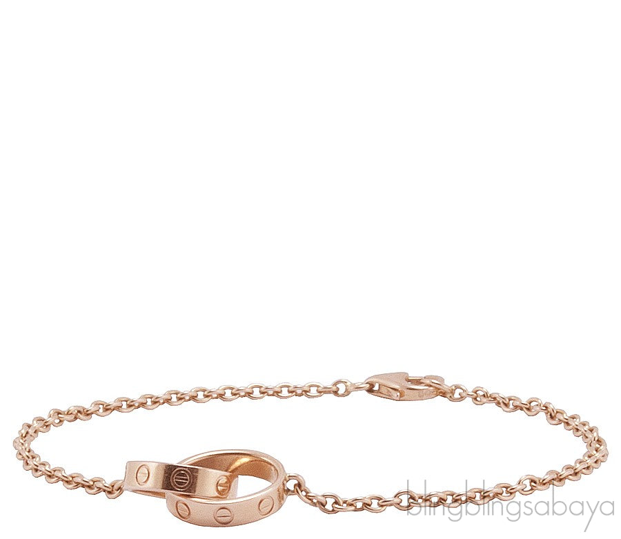 Rose Gold LOVE Chain Bracelet