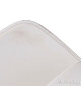 White Rubber Slide Sandals