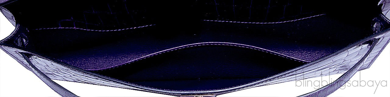 Kelly Cut Niloticus Crocodile Amethyst