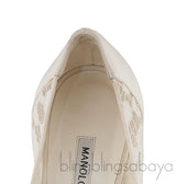 Floral Lace Ivory Hangisi Pump