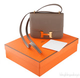 Constance III Mini Epsom Etoupe GHW
