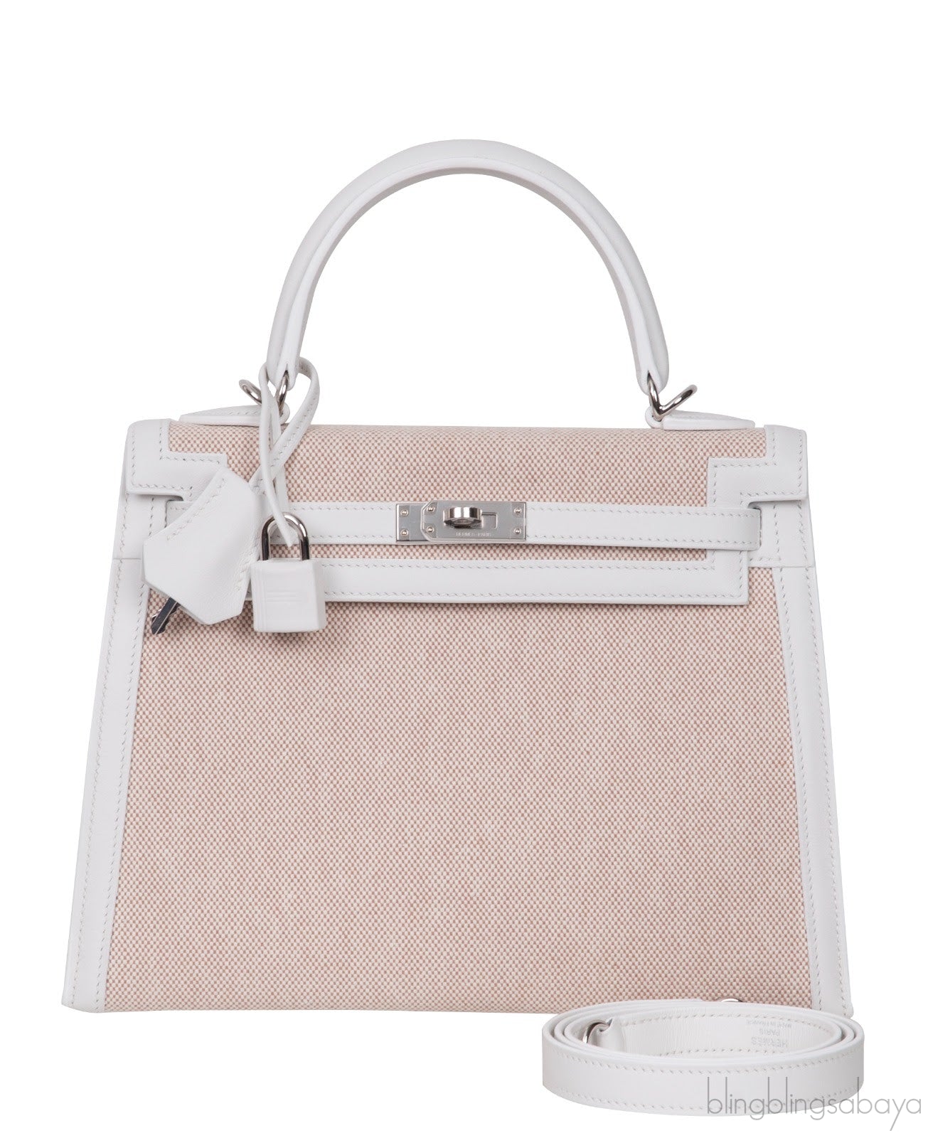Kelly 25 New White Swift Ecru Beige Toile H PHW