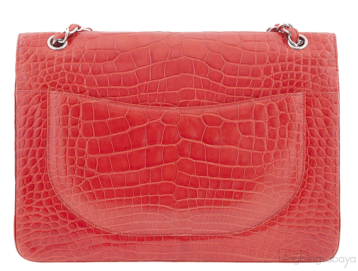Classic Maxi Brick Croc Flap Bag