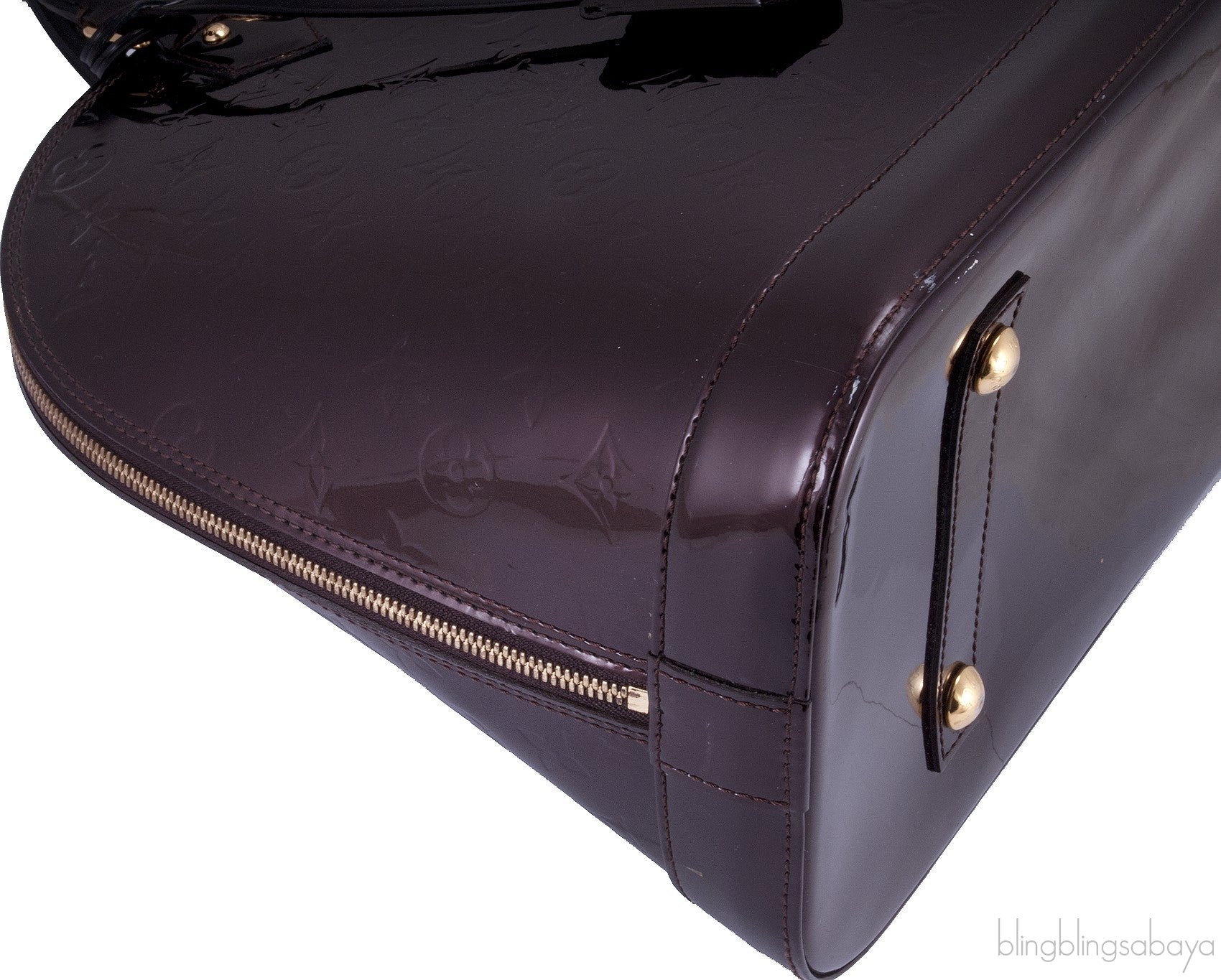 Alma MM Monogram Vernis Amarante