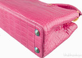 Capucines Fuchsia Pink Crocodile BB