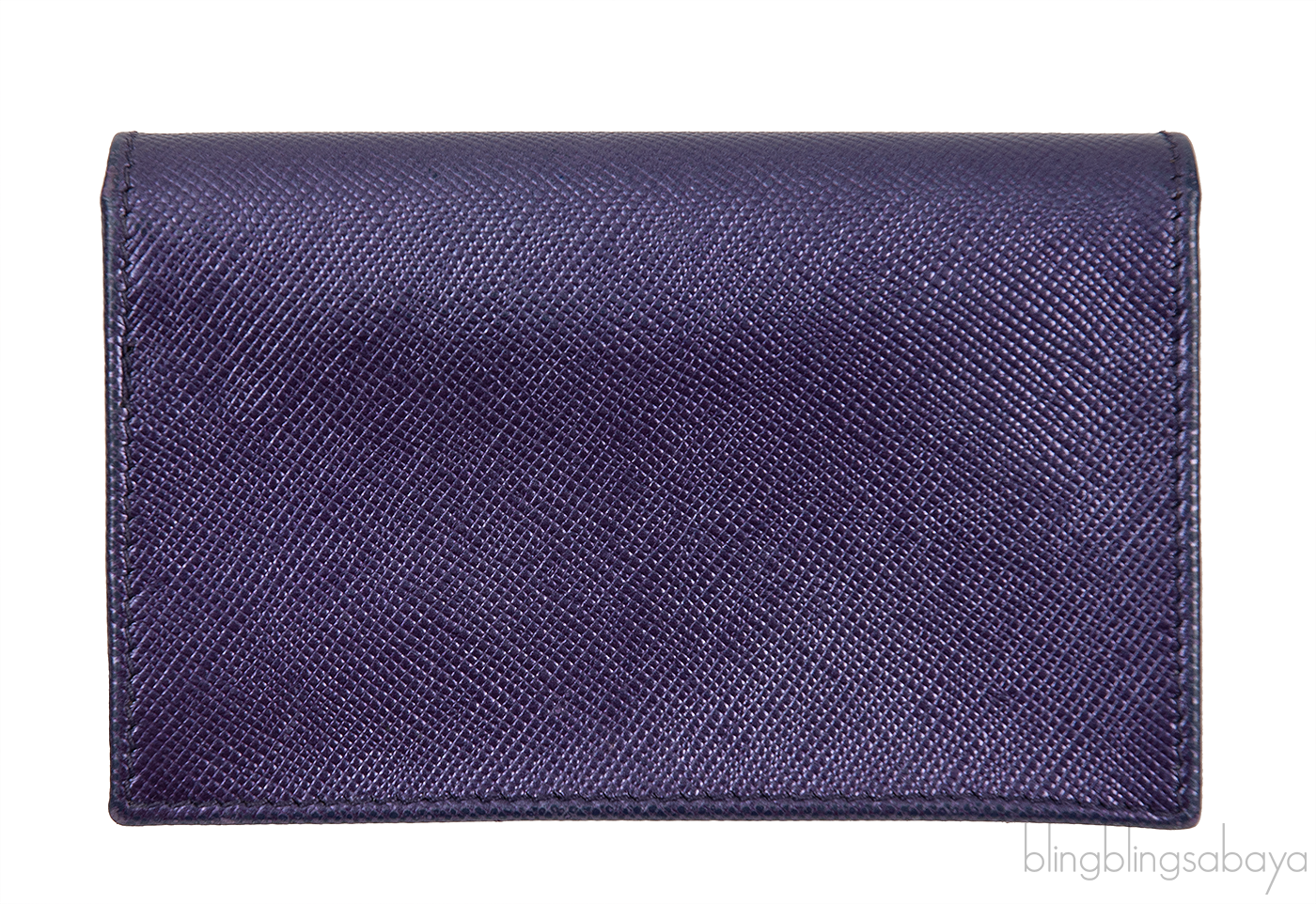 Prada Purple Saffiano Card Holder