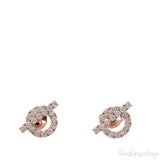 Finesse Pink Gold Diamond Earrings