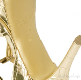 Crocodile Print Gold Tribue