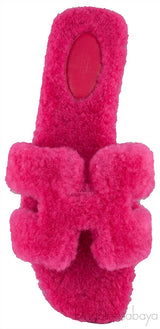 Oran Teddy Bear Fuchsia Sandals