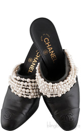 Black Pearl Slide Mule