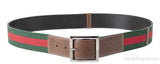 Web Silver Buckle Belt